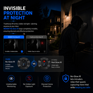 Caméra <span class=keywords><strong>de</strong></span> visiophone <span class=keywords><strong>numérique</strong></span> Tuya 4,3 pouces 3MP avec vision nocturne infrarouge sans fil - Product Image 6
