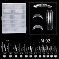Bellinails Nail Beauty Offre XL Cercueil Français Moule Construction Double Forme Nail Tips Pour Poly Gel Dur Gel Extension
