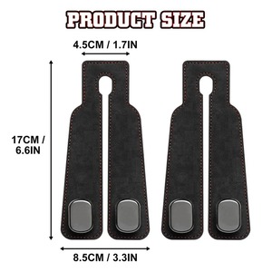2 in 1 Auto Haken für Auto Rücksitz Rücken Haken Kopfstütze Kleiderbügel Clip Universal Doppel haken Halter Lagerung Auto Interieur Zubehör - Product Image 6