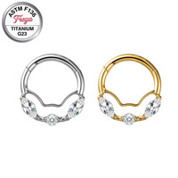 Anneaux de nez Freya en titane pour femmes et hommes, anneaux articulés pour septum, cartilage, conque, rook, hélix, tragus, daith