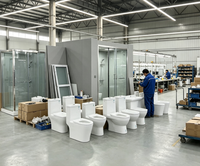 Unité Sanitaire Modulaire Préfabriquée Équipée d'un Lavabo, d'une Toilette et d'une Douche pour Camping, Site de Camping, Unité Sanitaire Modulaire Préfabriquée