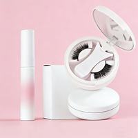 Sunland Demi-Cils Sans Colle Sans Eyeliner Faux Cils Aimants Souples Quantum Cils Magnétiques avec Ensemble de Bigoudis