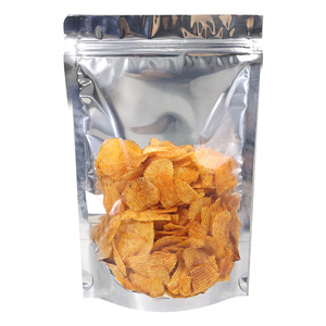 Sac d'emballage à fermeture éclair autoportant en VMPET transparent à l'avant et à l'arrière, très vendu, pour céréales diverses - Product Image 2