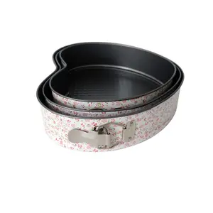 Professional thick baking ware ceramic buckle baking pan carbon steel bakeware with lid and set