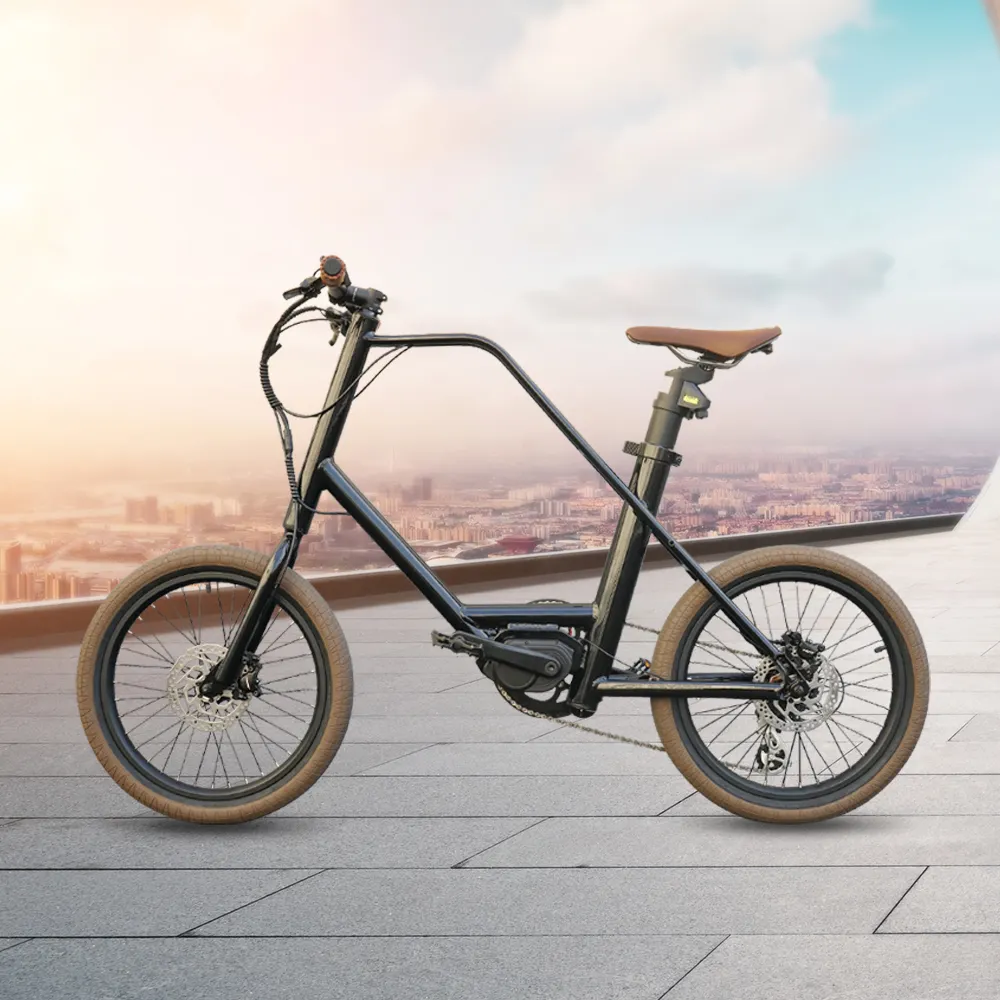 עיצוב אופנתי huya 20 "מיני סיטי 250w סוללה סמויה באמצע מנוע e אופניים חשמליים אופניים חשמליים