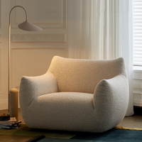 OEM Knochenloser Komfortabler Gemütlicher Niedlicher Formstuhl Lounge-Sessel für Erwachsene Kompressionsstuhl mit Schwammfüllung Gepolstertes Sofa