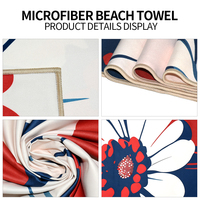 Serviette de plage pour enfant Eastsunshine imprimée, moderne, légère, en microfibre de daim, séchage rapide, compacte, résistante au sable, pour piscine et salle de sport