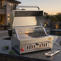 Barbecue en acier inoxydable 304 pour cuisine extérieure, ensemble barbecue encastrable avec accessoire de capot