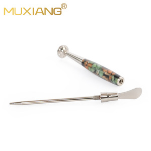 MUXIANG Pipe Tamper Cleaning Needle Metal Camouflage Floral Reusable Smoking Pipe Accessory - Product Image 2
