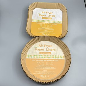 Papier sulfurisé jetable pour friteuse à air, imprimable sur une face, enduit de silicone, résistant à la graisse et à l'eau, pour la cuisson et la rôtissage en friteuse à air - Product Image 3