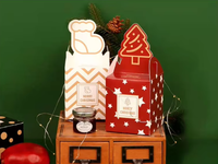 Boîte-cadeau de bonbons pour enfants de Noël Décoration de la maison du Nouvel An-Boîtes en papier élégantes pour les cadeaux de vacances