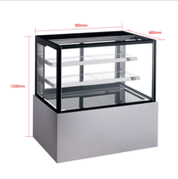 Vitrine Réfrigérée Commerciale à 3 Niveaux avec Ventilateur de Refroidissement pour Gâteaux et Desserts – Présentoir de Comptoir