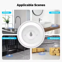 Détecteur de fuite d'eau intelligent étanche MOES Tuya ZigBee 3.0, alarme de détection d'inondation, alerte d'immersion, surveillance à distance via l'application Life