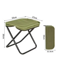 Tabouret pliant double couche Oxford promotionnel, mini chaise de camping portable, siège compact pliable pour pique-niques et activités de plein air