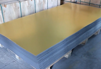 Plaque miroir acrylique dorée de luxe avec support incassable, feuille de plastique réfléchissante flexible pour la décoration intérieure