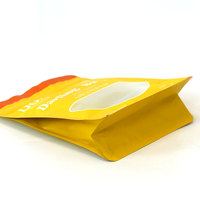 Sachet refermable personnalisé en plastique alimentaire de 200g avec fenêtre transparente, idéal pour biscuits et bonbons