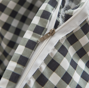 रिएक्टिव प्रिंटिंग स्ट्रिप्स तीन-टुकड़ा डवेट कवर तकिया पॉलिएस्टर लक्जरी आधुनिक ऑल-सीज़न अनुकूलन योग्य 100% - Product Image 5