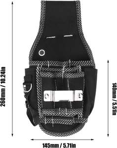 Ceinture de boîte à outils, sac en tissu Oxford, adapté aux électriciens et aux charpentiers, multi-poches, facile à transporter - Product Image 6