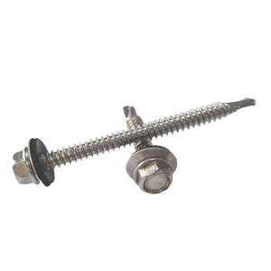<span class=keywords><strong>Vite</strong></span> Autoperforante a Testa Esagonale in Acciaio Inox SS304/410 con Rondella EPDM ST3.5-ST6.3 per Applicazioni ISO15480 - Product Image 1