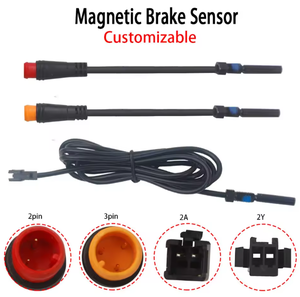 19226 2/3 Pin Plug Power Système de câble de <span class=keywords><strong>frein</strong></span> de vélo électrique avec capteur de <span class=keywords><strong>frein</strong></span> magnétique Cut Power Scooter électrique Pièces de vélo - Product Image 2