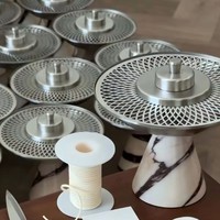 Brûleur d'encens de luxe en marbre Mubkhar, style arabe du Moyen-Orient, pour table de Majlis, cadeau pour le Ramadan et l'Aïd, décoration pour la maison et l'hôtel