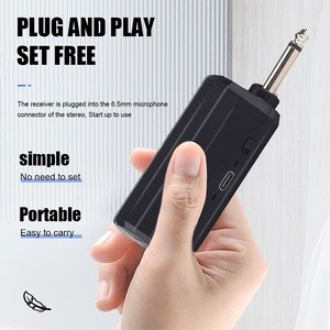 Micrófono Inalámbrico Doble de 2.4G <span class=keywords><strong>para</strong></span> Karaoke, Micrófono Dinámico de Metal Inalámbrico <span class=keywords><strong>para</strong></span> Karaoke en Casa, KTV, Escenarios, Transmisión en Vivo - Product Image 5