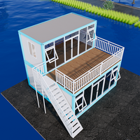 Vente en gros de maison en conteneur mobile préfabriquée durable de taille personnalisée 40 pieds Maison en conteneur extensible de luxe de haute qualité