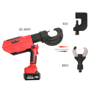 QS-B400 3in1 Portable Rechargeable alimenté par batterie hydraulique câble sertissage et coupe de câble et trou poinçonnage outil Type de poignée - Product Image 2
