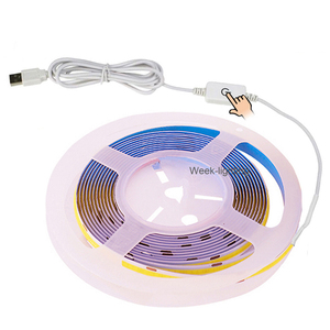 Bande lumineuse COB LED à haute densité, 5v dc, 320mm, avec interrupteur marche/arrêt, ruban de lumière, <span class=keywords><strong>corde</strong></span>, chargeur USB - Product Image 1