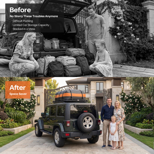 Panier de transport arrière pliable robuste pour porte-bagages de remorque d'attelage pour <span class=keywords><strong>voiture</strong></span> - Product Image 6