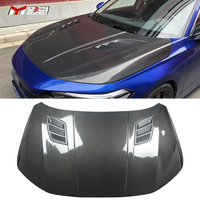 Capot de moteur avant en Fiber de carbone de Style Hoot pour Honda pour Civic 11th Gen 2021-2024 nouvel état