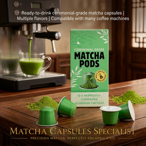 Cápsulas de Matcha Personalizadas con MOQ Bajo, Cápsulas de Té Verde, Preparador de Cápsulas Individuales, Venta al por Mayor, OEM, Marca Privada Personalizada - Product Image 6