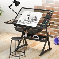 Table de travail et de dessin réglable en métal, durable et écologique, pour appartement et école