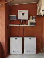 Système solaire 20KW 10KW 5KW, ensemble 30KWh, onduleur triphasé SRNE, batteries hybrides, solution efficace pour panneaux solaires domestiques