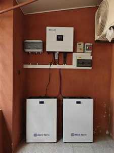 نظام شمسي 20KW 10KW 5KW، مجموعة 30KWh، عاكس ثلاثي الأطوار، بطاريات هجينة SRNE، حل ألواح شمسية منزلية فعالة - Product Image 2