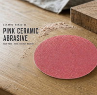Disque de ponçage en céramique 125 mm (5 pouces) à fixation auto-agrippante, disque abrasif P80 pour préparation des surfaces murales, bois et métal, OEM