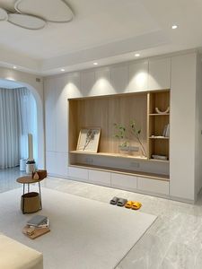 Balom Customized Floating Wooden <strong>TV</strong> Console Light Luxury Wall-Mounted Storage Cabinet for Living Room <strong>Decoration</strong> - Product Image 2