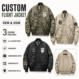 Custom Logo Thin Bomber <strong>Jacket</strong> <strong>for</strong> <strong>Men</strong> Long Sleeves and Stand Collar Fashionable <strong>Baseball</strong> Style with Nonwoven Weaving Method - Product Image 2