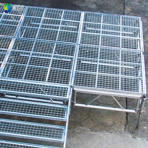 Palco Portatile in Alluminio con Finitura Legno, Spessore 18mm, per Feste, Matrimoni, <span class=keywords><strong>Concerti</strong></span> e Spettacoli Musicali - Product Image 3