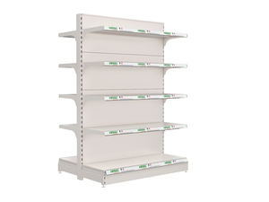 Étagères de supermarché haut de gamme finition or, présentoir métallique décoratif pour articles de luxe de grande valeur - Product Image 4