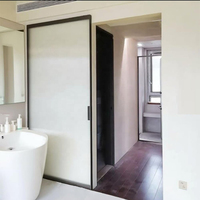 Portes coulissantes extérieures de style américain moderne, portes encastrées en aluminium et verre, isolation acoustique, portes encastrées pour l'intérieur des maisons