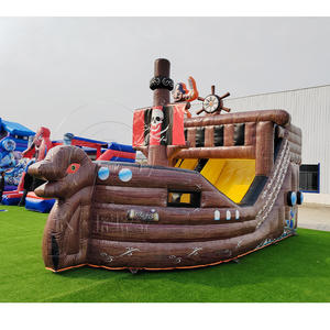 Chine Usine PVC Gonflables Para Ninos Grandes Bateau Pirate Gonflable Château Gonflable Location De Fête <span class=keywords><strong>Toboggan</strong></span> Gonflable pour Enfants - Product Image 4