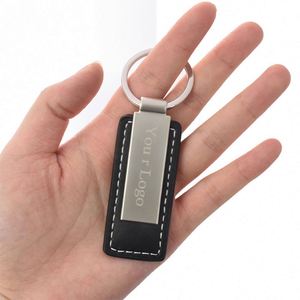 Factory Wholesale Luxury Customizable Logo PU <b>Leather</b> <b>Keychain</b> Carabiner Keyring Metal Accessories for Car Brand Promotional - Product Image 6