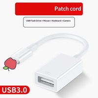 Câble adaptateur OTG USB 3.0 pour téléphone portable - Convertisseur de clé USB avec lecteur de carte, charge et transfert de données