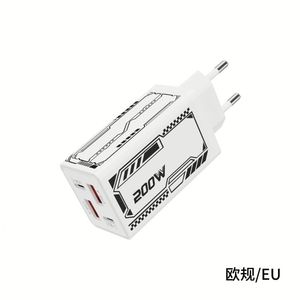 อะแดปเตอร์ไฟฟ้า 200W ชาร์จเร็วแบบหลายพอร์ต ช่องเสียบ Type-C คู่ รองรับ PD 3.0 สำหรับโทรศัพท์มือถือ - Product Image 6