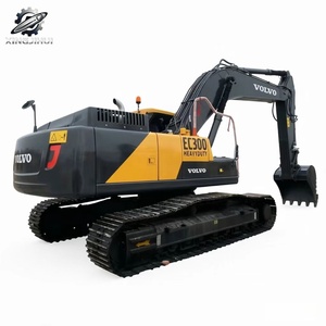 Excavadora de cadenas Volvo EC300 usada, 30 toneladas, cucharón de 1.6m³, marca sueca original, excavadora grande para construcción, pocas horas, buen estado. - Product Image 1
