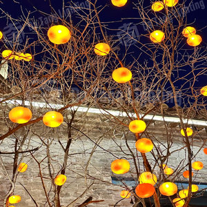 ไฟ LED รูปทรงลูกพลับ ได้มาตรฐาน IP65 สำหรับตกแต่งสวนในเทศกาลคริสต์มาสและฤดูใบไม้ร่วง และการออกแบบภูมิทัศน์กลางแจ้ง - Product Image 4
