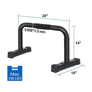 Barras Paralelas Portátiles de Acero Yishu para Flexiones y Ejercicios de Fitness - Product Image 2