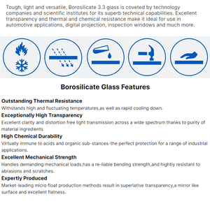 Produits en verre de Borosilicate de fenêtre d'observation de disques en verre de vue optique résistant à la chaleur - Product Image 4
