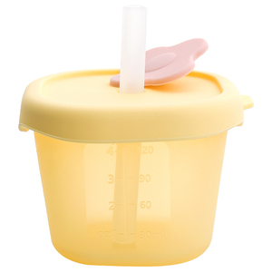 Cuenco de silicona de grado alimenticio para niños de 120ml, sin BPA, apto para <span class=keywords><strong>microondas</strong></span>, fácil de <span class=keywords><strong>limpiar</strong></span>, irrompible para la caja de alimentos complementarios del bebé - Product Image 4